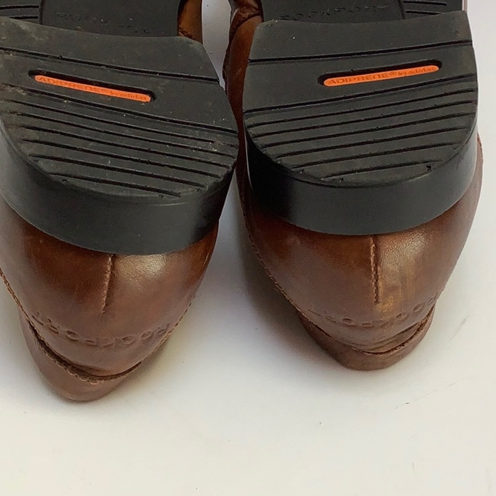 Rockport Walkability Men's Classic Brown Loafers Size 10 With ADIPRENE by Adidas - Picture 11 of 16